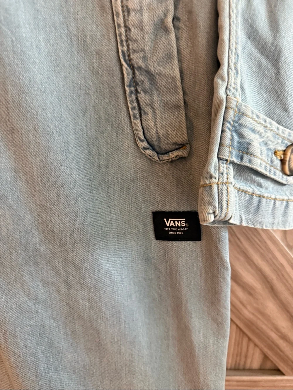 Vans Skate Mac light denim long jacket ladies S New tags - Picture 4 of 7